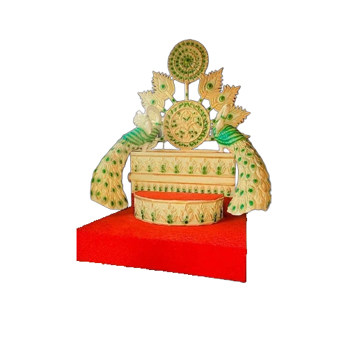 Fiber Peacock Wedding Entry - Color: Golden