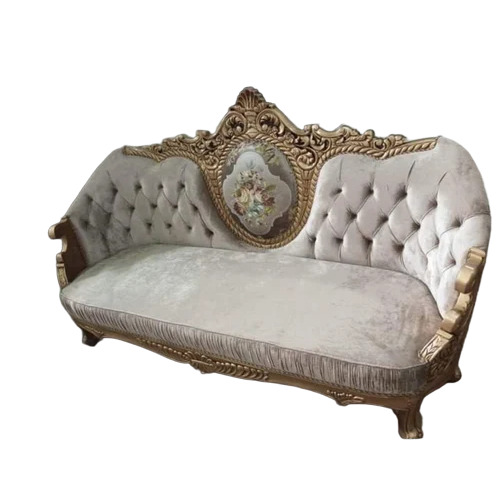 Wooden Carved Wedding Sofa - Color: White
