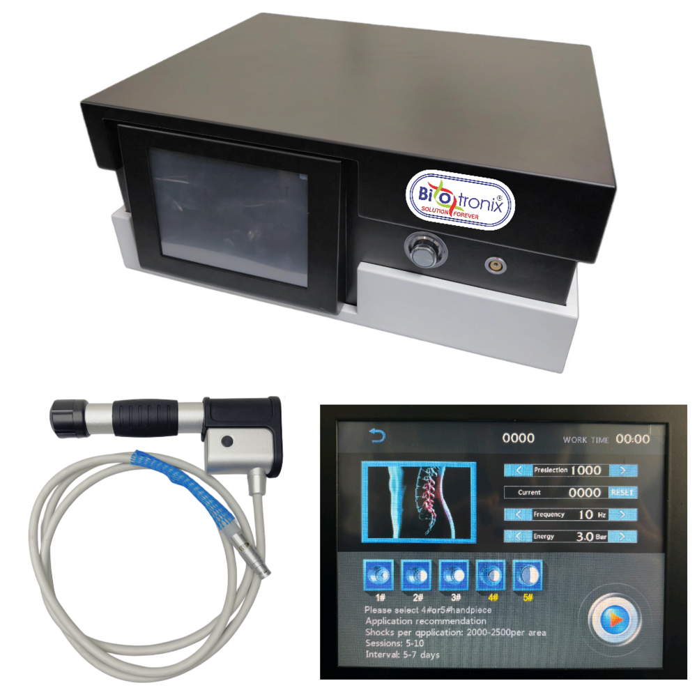 Clinical Radial ESWT Machine 7 Heads, Adjustable Frequency & Energy