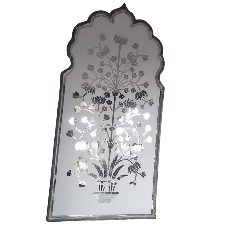 Decorative Mirror Wall Panel - Color: White