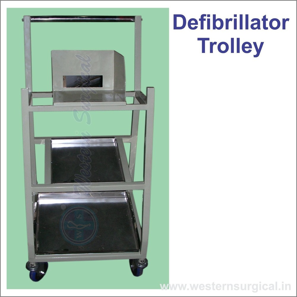 Medical Defibrillator Trolley