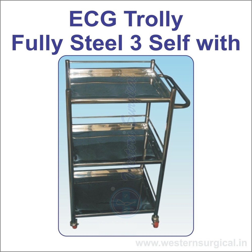 ECG Trolly Fully Steel 3 Self With