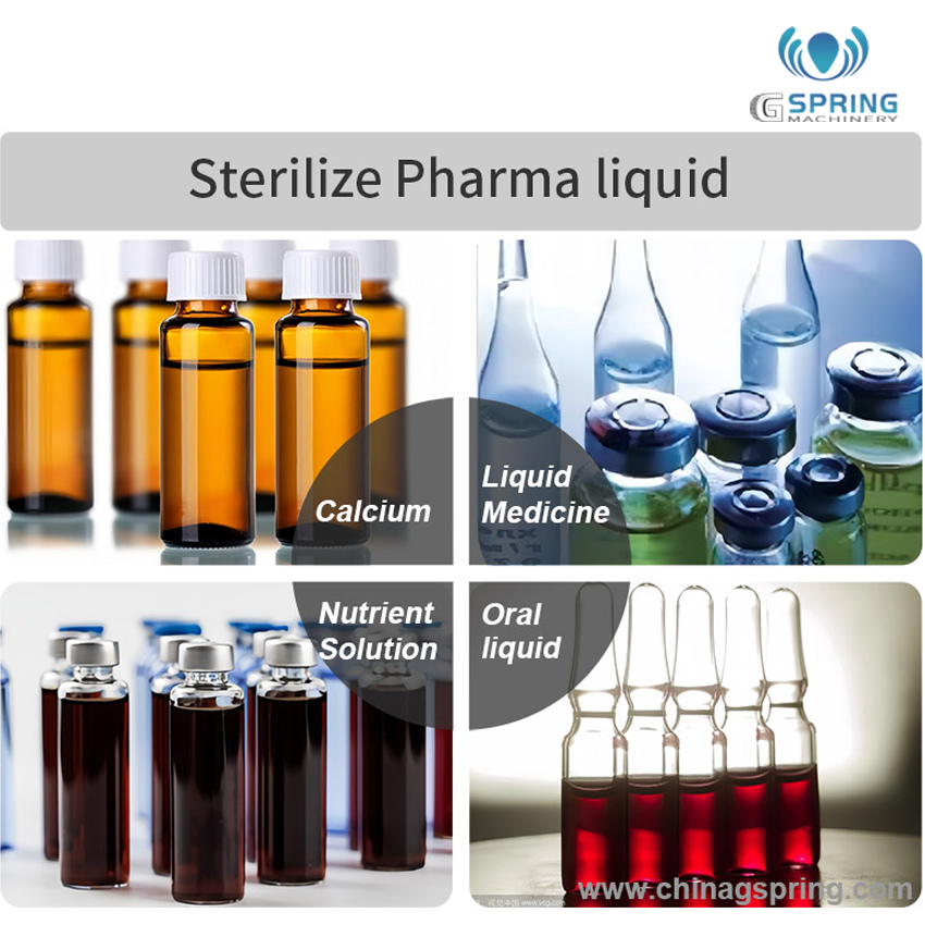 Tunnel type microwave oral liquid sterilizer