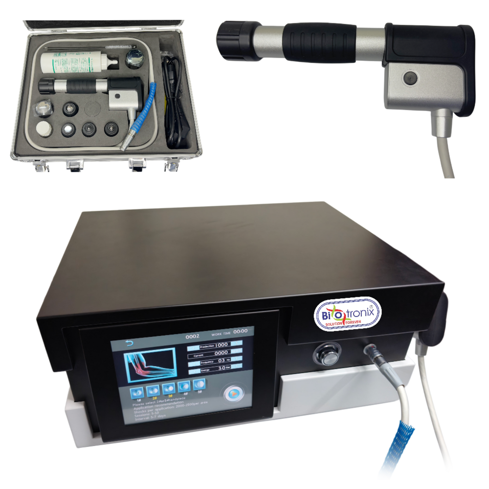 7-Head Air Compression ESWT -10 Treatment Modes, 1-22 Hz