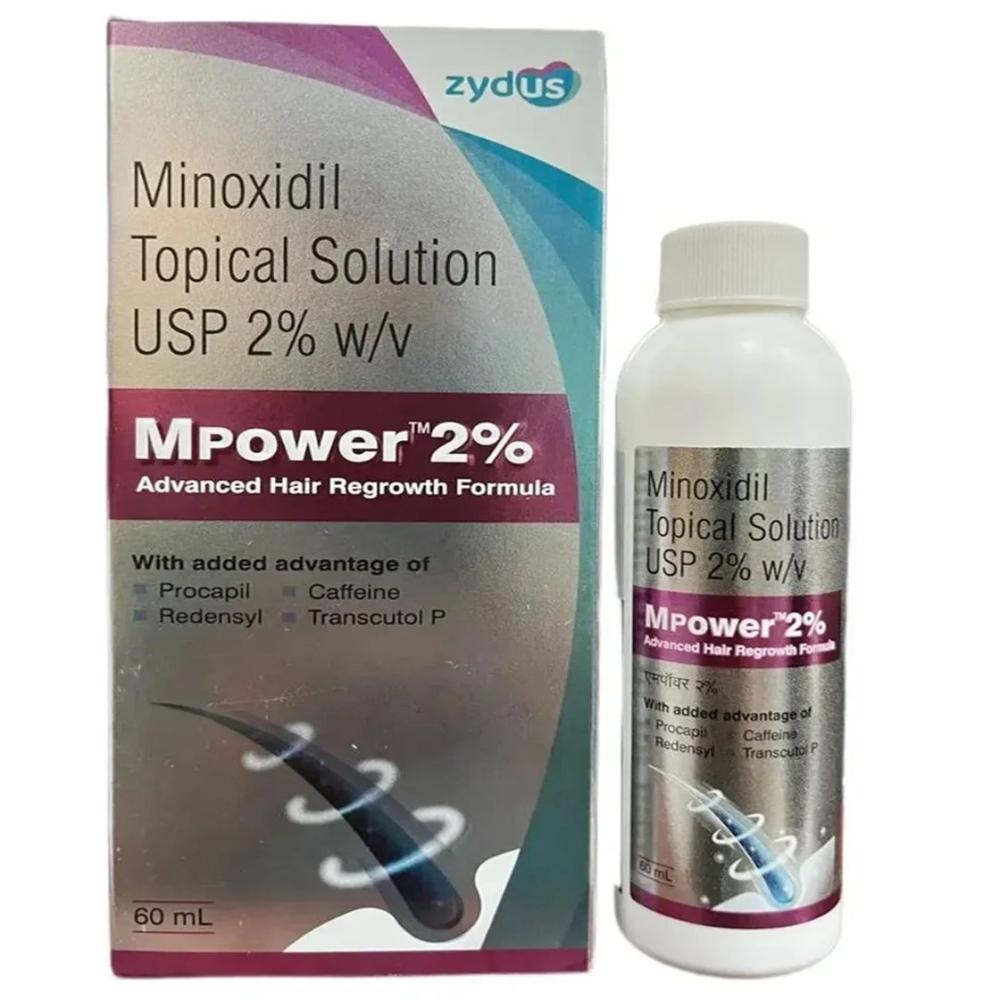 Mpower 2% Minoxidil Solution 60Ml - Drug Type: General Medicines