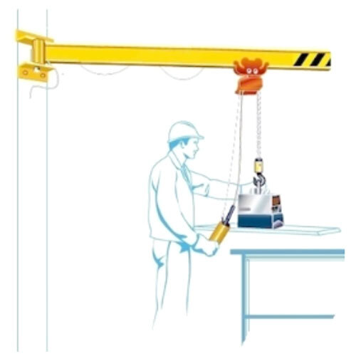 Jib Crane - Color: Yellow Paint Coated