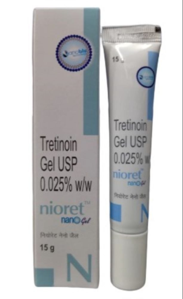 Nioret Nano Tretinoin (0.025% W/W) Gel - Drug Type: General Medicines