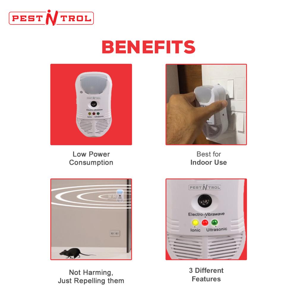 Pest Repeller Device 5 In 1 - Coverage Area: 100 Square Foot (Ft2)