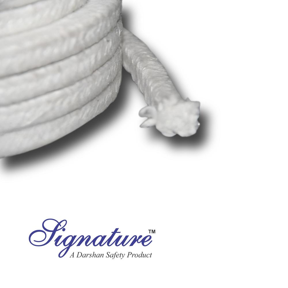 Fire Resistant Ceramic Fiber Rope - Color: White