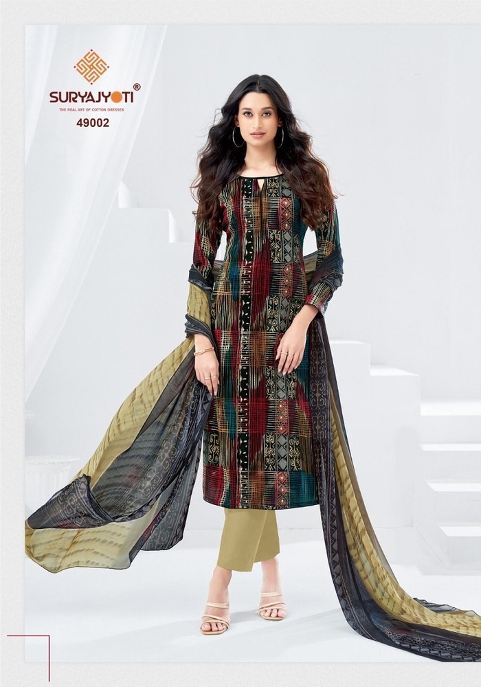 Suryajyoti Naisha Vol-49  Dress Material