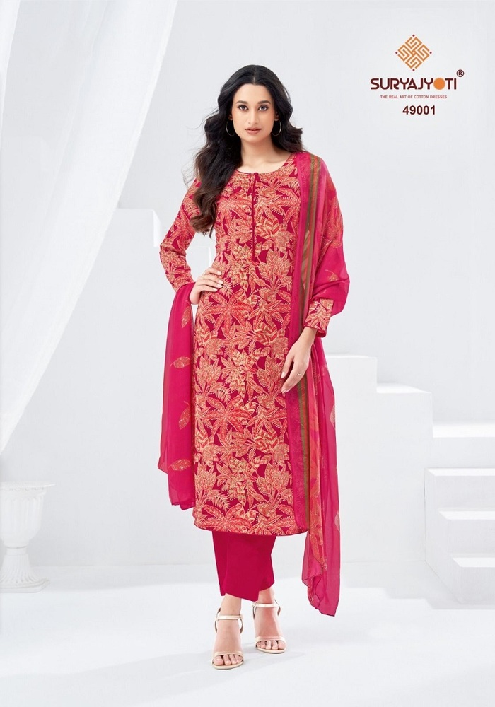Suryajyoti Naisha Vol-49  Dress Material