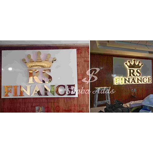 3D Gold Letter Board - Application: Advertisement