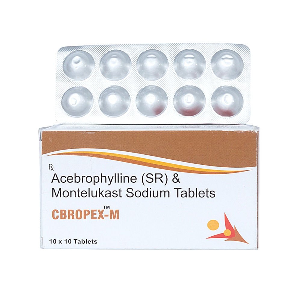 Acebrophylline 200mg(SR) and Montelukast 10mg Tablets