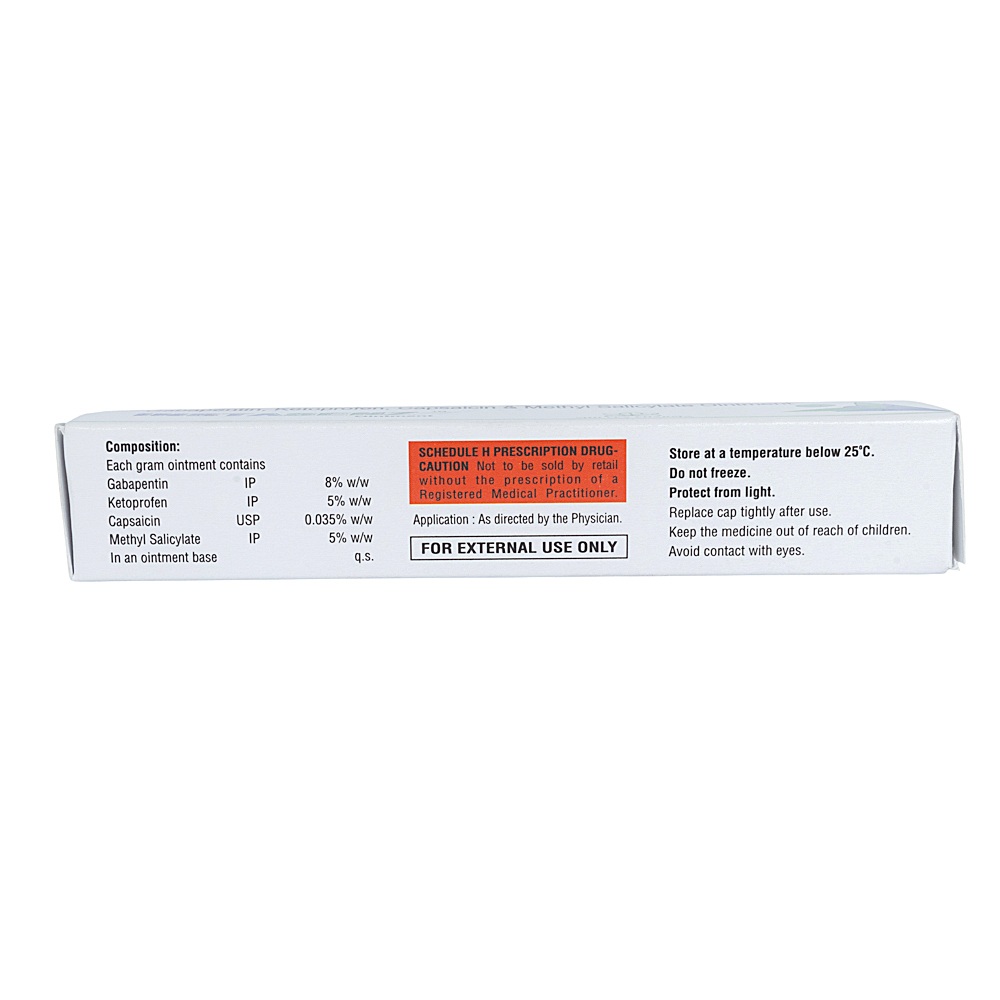 Gabapentin Ketoprofen Capsaicin Methylsalicylate Ointment