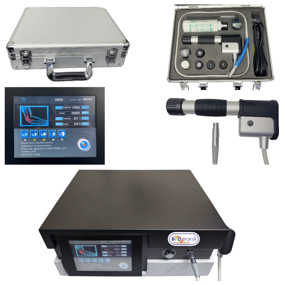 7-Head Pneumatic ESWT-Adjustable Frequency & Energy