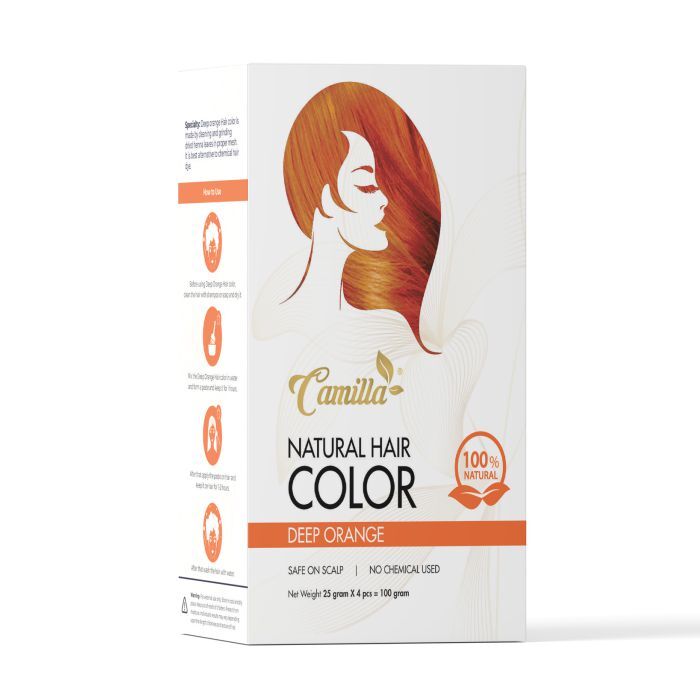 Camilla Deep Orange Natural Hair Color - Shelf Life: 6-12 Months