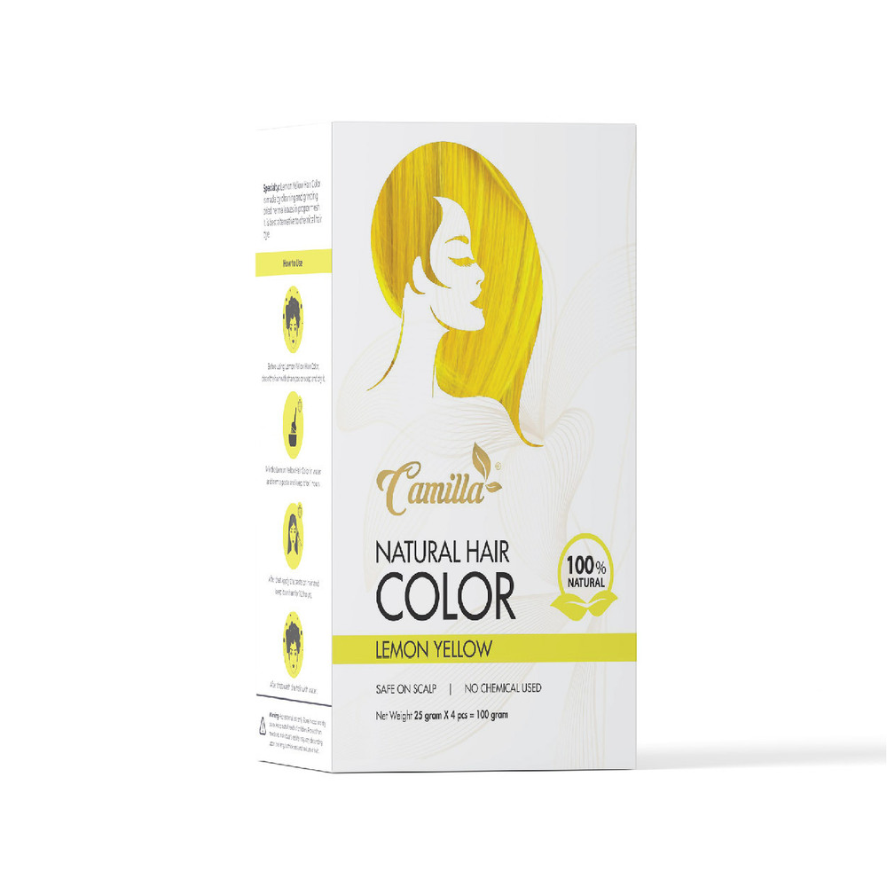 Camilla Natural Lemon Yellow Hair Color - Shelf Life: 6-12 Months