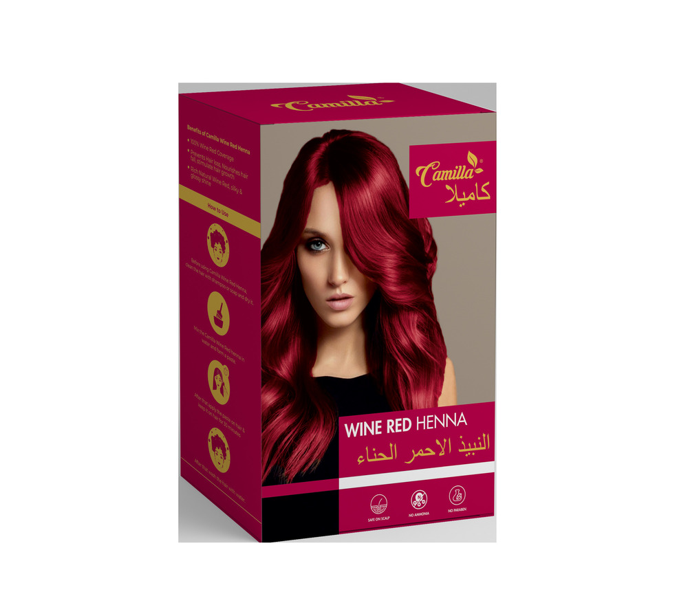 Camilla Red Henna Hair Color - Features: 100% Safe & Natural