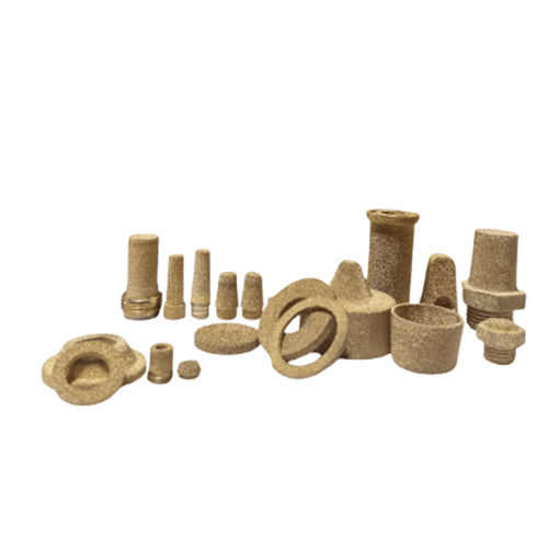 Sintered Bronze Filter Elements - PP Material , Round Shape, Standard Size, Brown Color, Designed for Industrial Applications