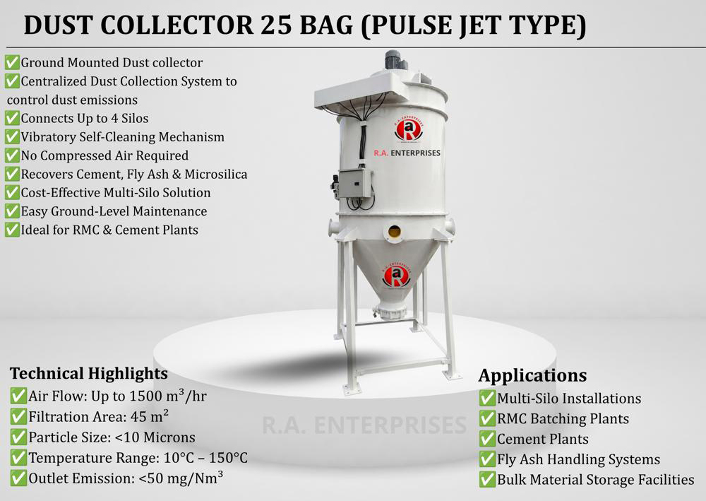 Dust Collector - Capacity: 24 M3/Hr