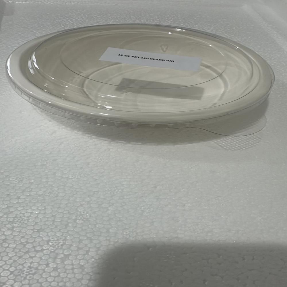 12oz Pet Flat  Lid - Color: White