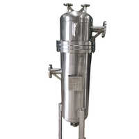 Cartridge Filter - Stainless Steel, Standard Size, Silver Color | Versatile For Industrial Applications, One-year Warranty