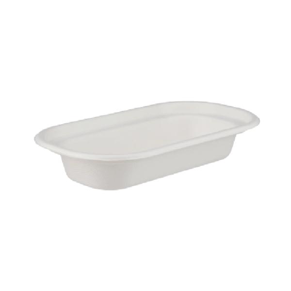 Sugarcane Bagasse Disposable Oval Tray - Application: Food Items