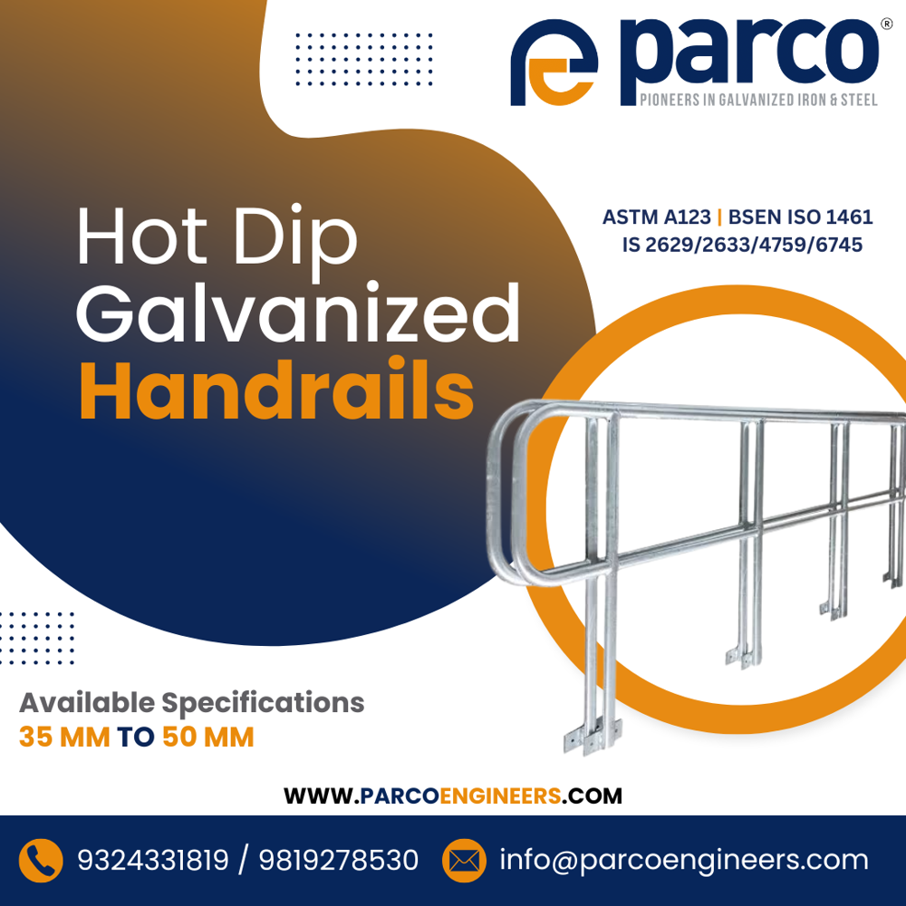 Galvanized Handrail - Feature: Eco Friendly