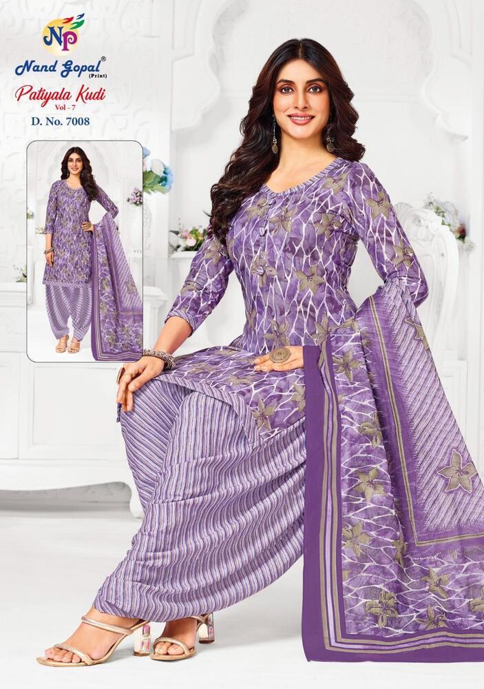 Nandgopal Patiyala Kudi Vol-7  Dress Material