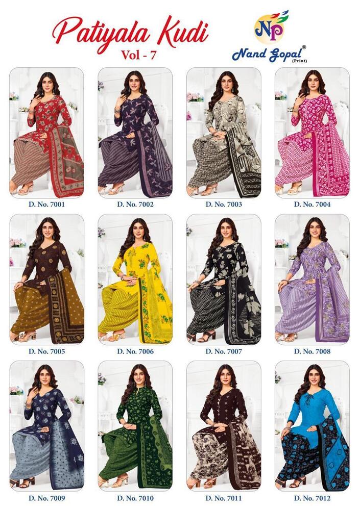Nandgopal Patiyala Kudi Vol-7  Dress Material
