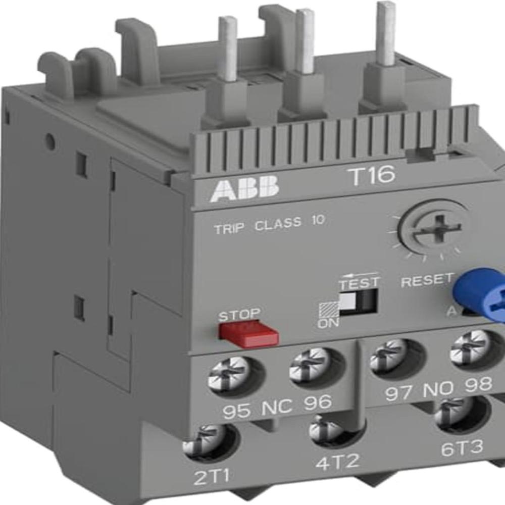 Abb 3 Pole Overload Relays - Abs Plastic, 440 Volt, Black | 50/60 Hertz Frequency, 3-phase Motor Protection Device