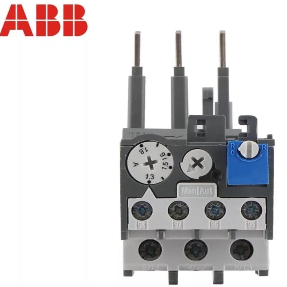 Abb 3 Pole Overload Relays - Abs Plastic, 440 Volt, Black | 50/60 Hertz Frequency, 3-phase Motor Protection Device