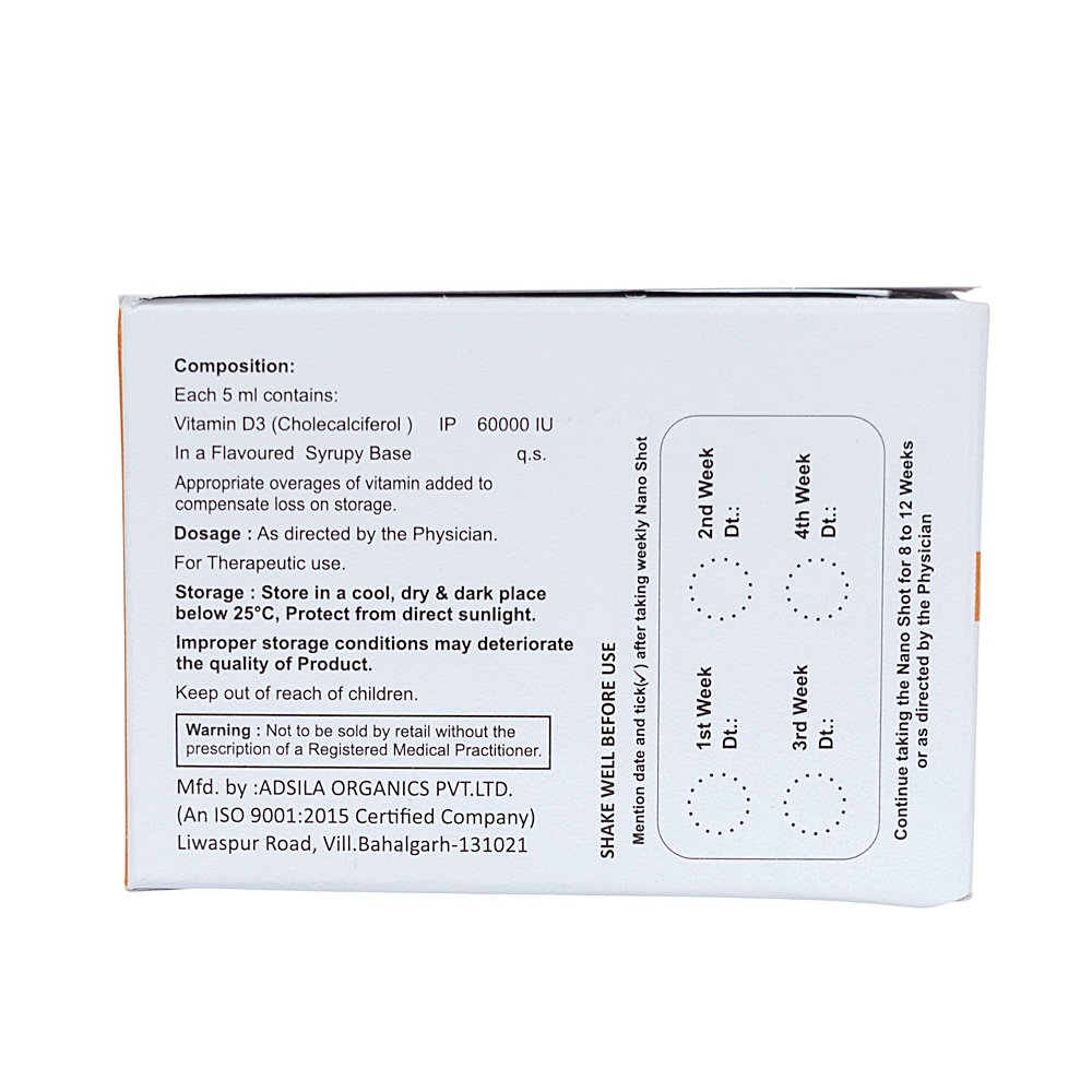60000 IU Vitamin D3 Oral Solution