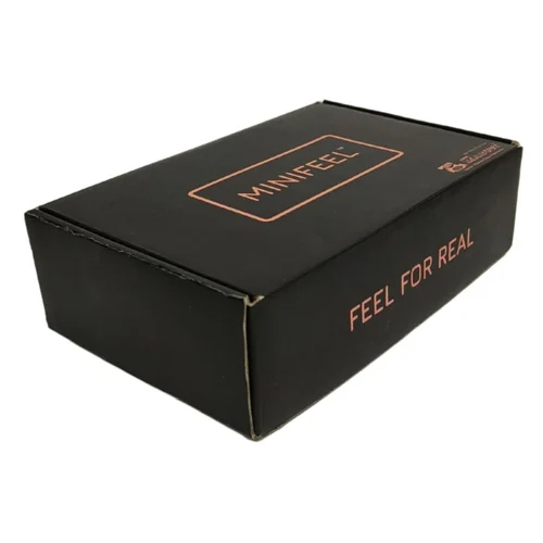 Printed Corrugated Shoes Packaging Box - Color: Black