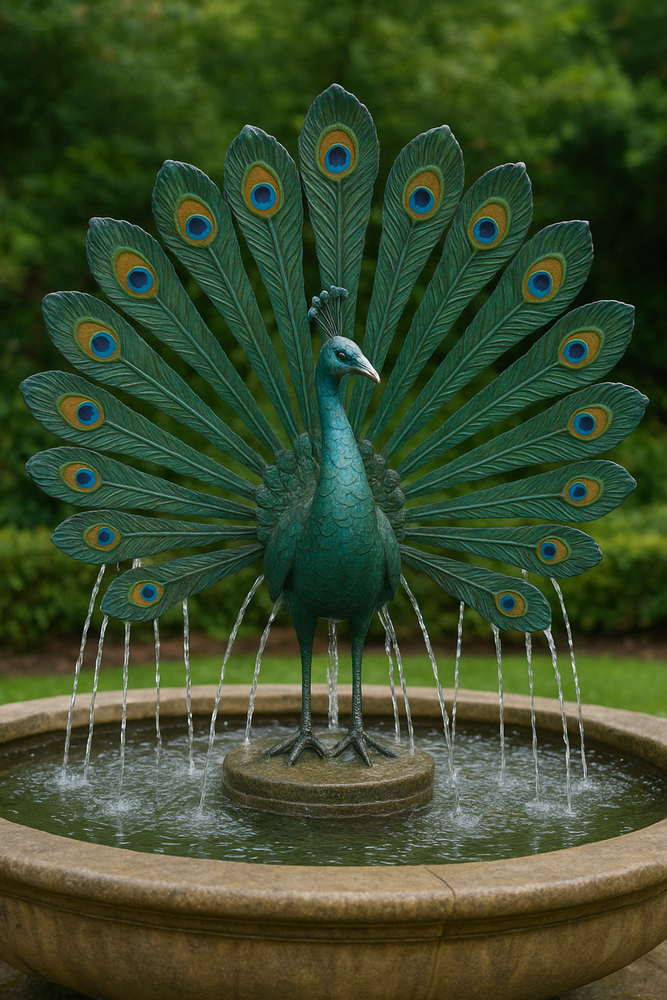 Peacock Tail Fountain