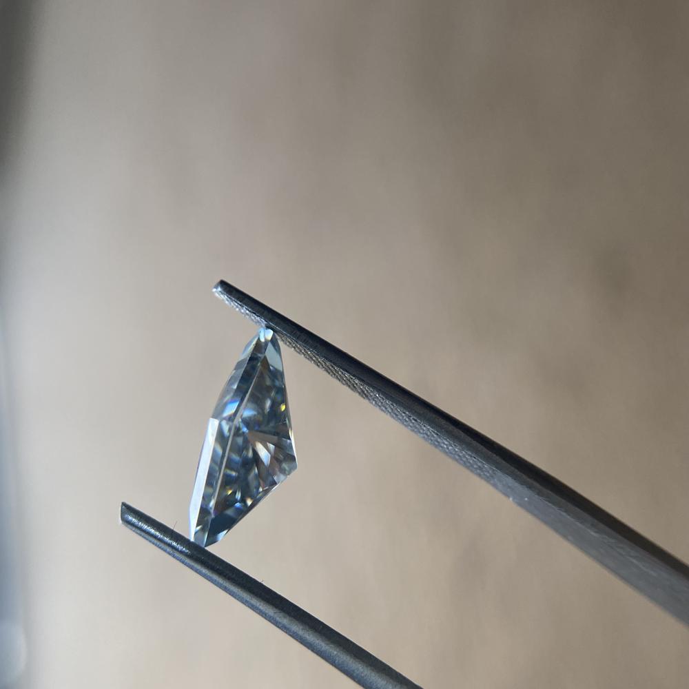 Salt & Pepper Color Moissanite Diamond