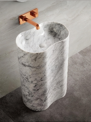 Marble Wash Basins - Color: White
