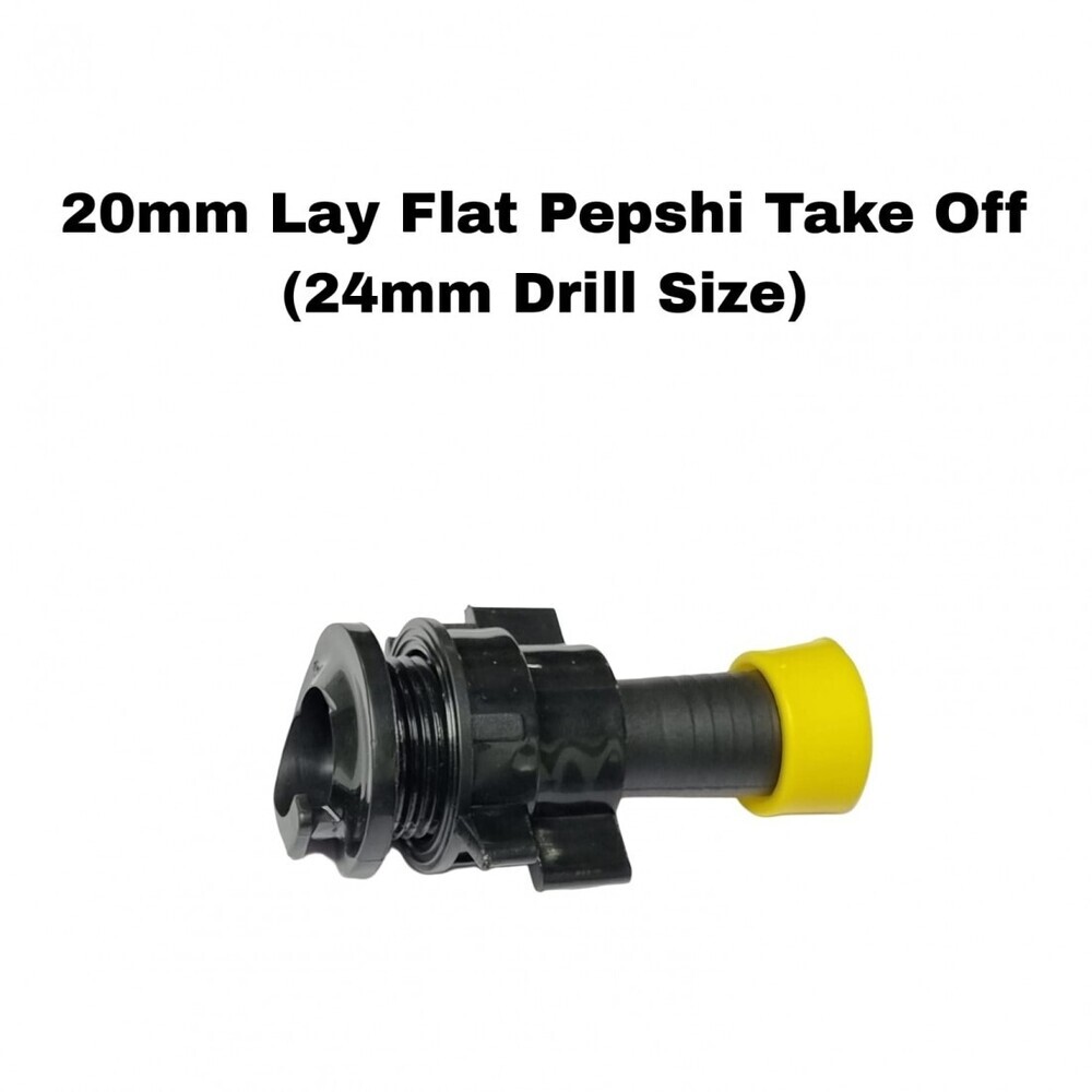 20 Mm Pepshi Take Off Connector For Lay Flat Pipe - Application: Irrigation