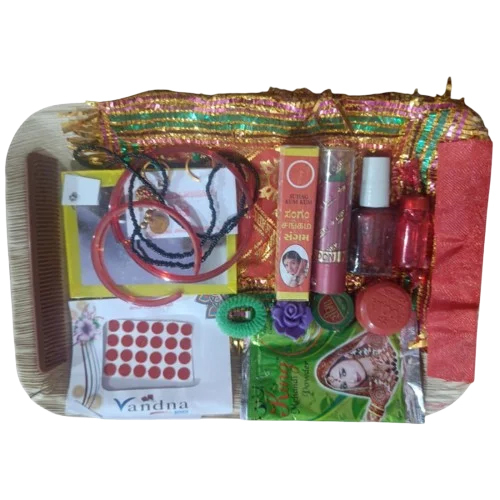 Mata Shringar Pooja Item - Color: Multicolor