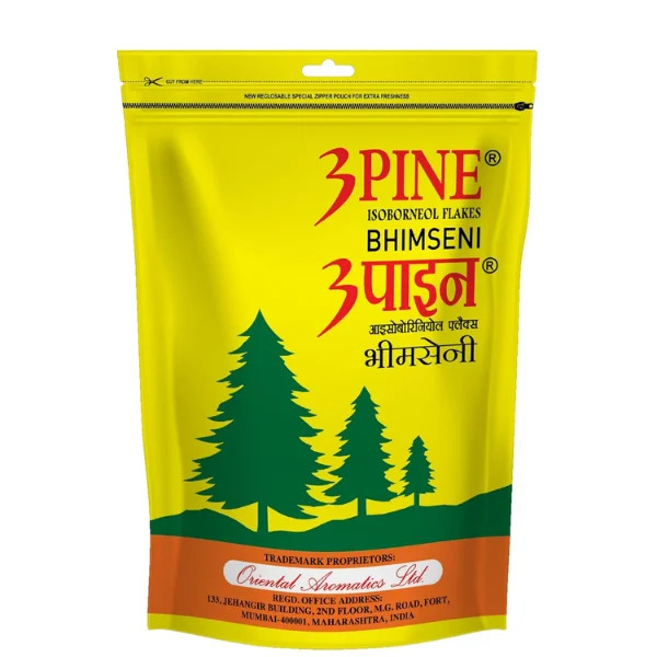 3 Pine Bhimeseni Camphor - Burning Time: 30A 45 Minutes