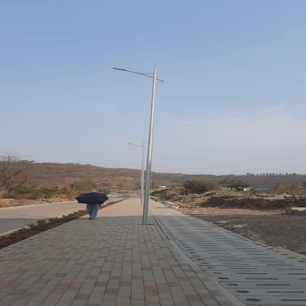 Octagonal Pole - Mild Steel, 3-12 Meter Length, Grey Finish | Durable Design, 220v Voltage, Versatile For Outdoor Lighting Applications