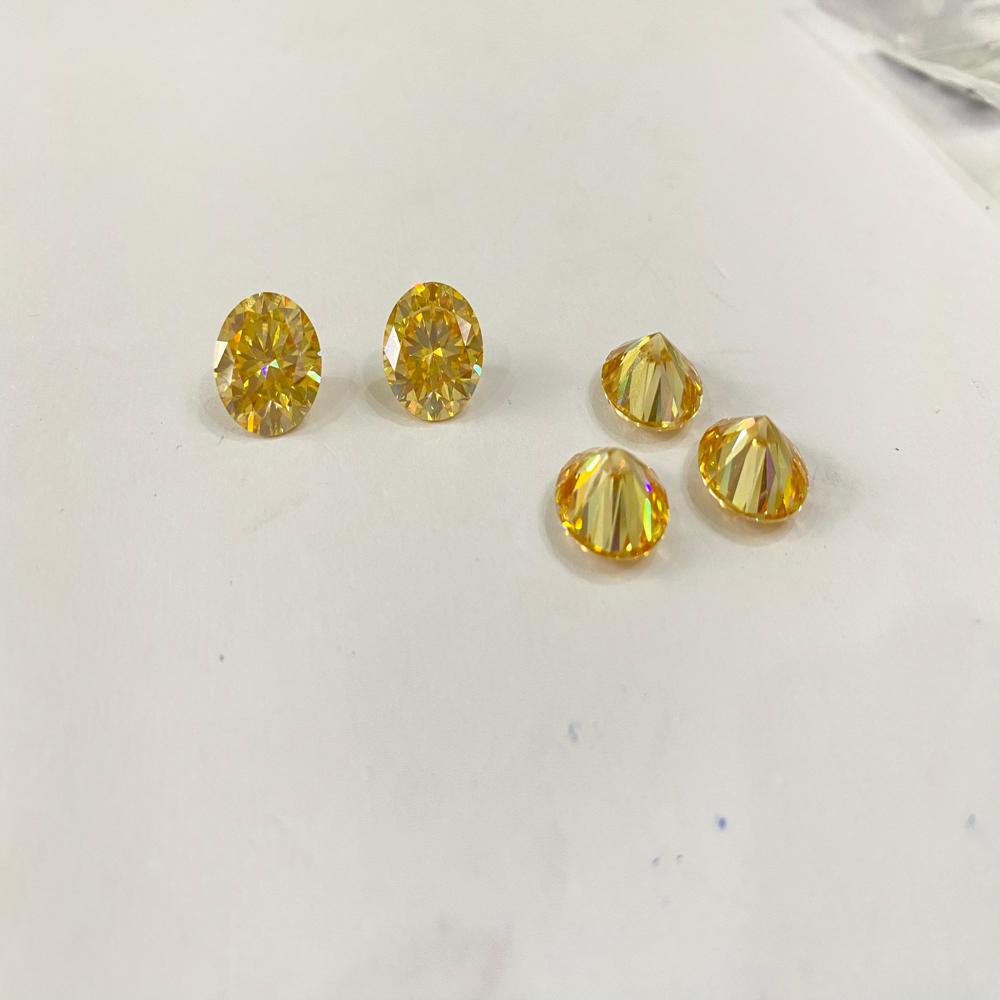 Vibrant Yellow Moissanite | Excellent Cut VVS1 | Loose Gemstone for Jewelry