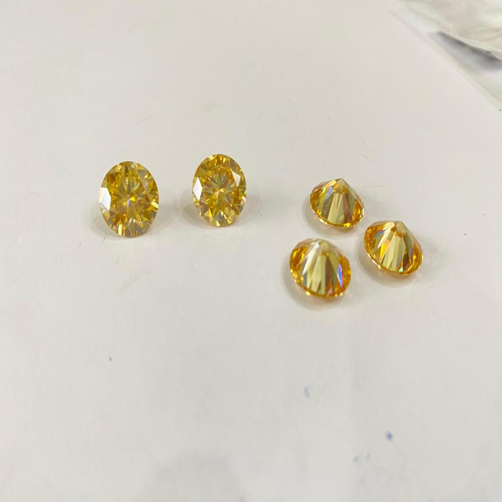 Vibrant Yellow Moissanite | Excellent Cut VVS1 | Loose Gemstone for Jewelry