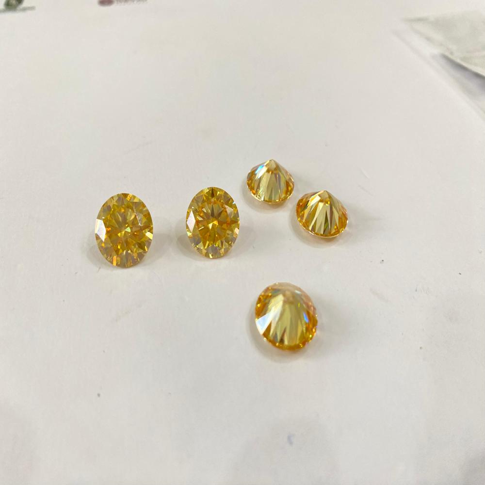 Vibrant Yellow Moissanite | Excellent Cut VVS1 | Loose Gemstone for Jewelry