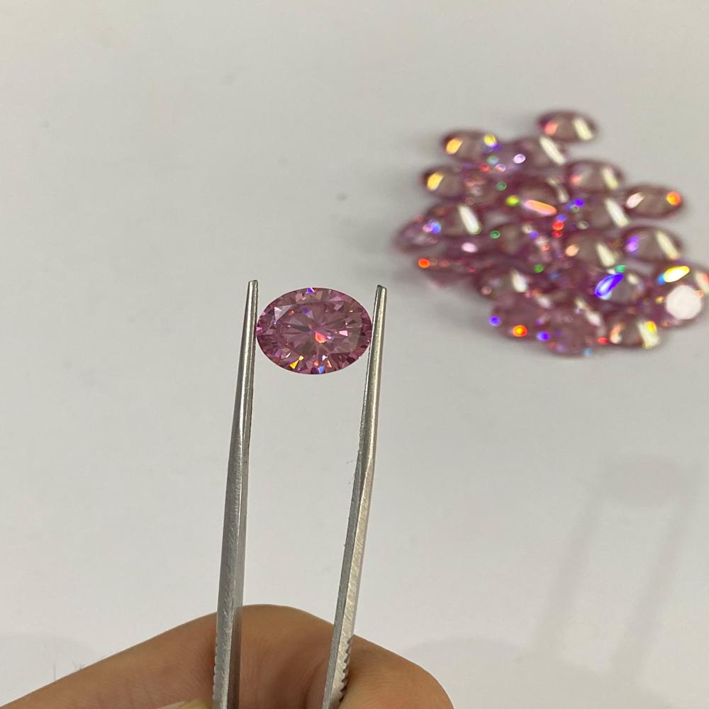 Baby Pink Color Coated Moissanite | Excellent Cut VVS1 | Loose Gemstone for Jewelry