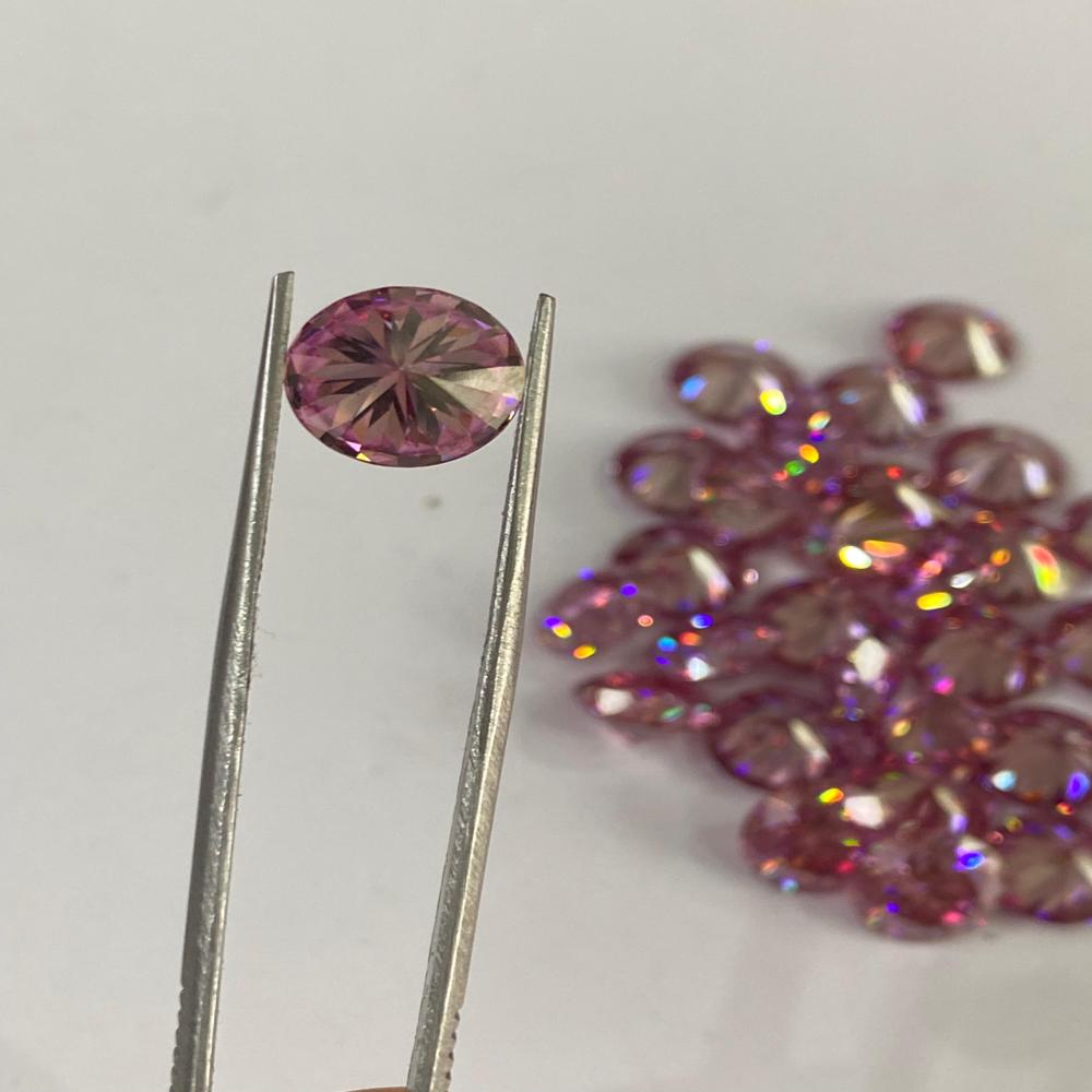 Baby Pink Color Coated Moissanite | Excellent Cut VVS1 | Loose Gemstone for Jewelry