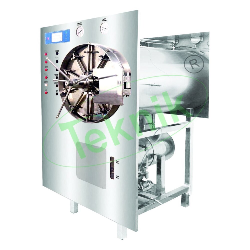CYLINDRICAL STEAM STERILIZER DOUBLE DOOR