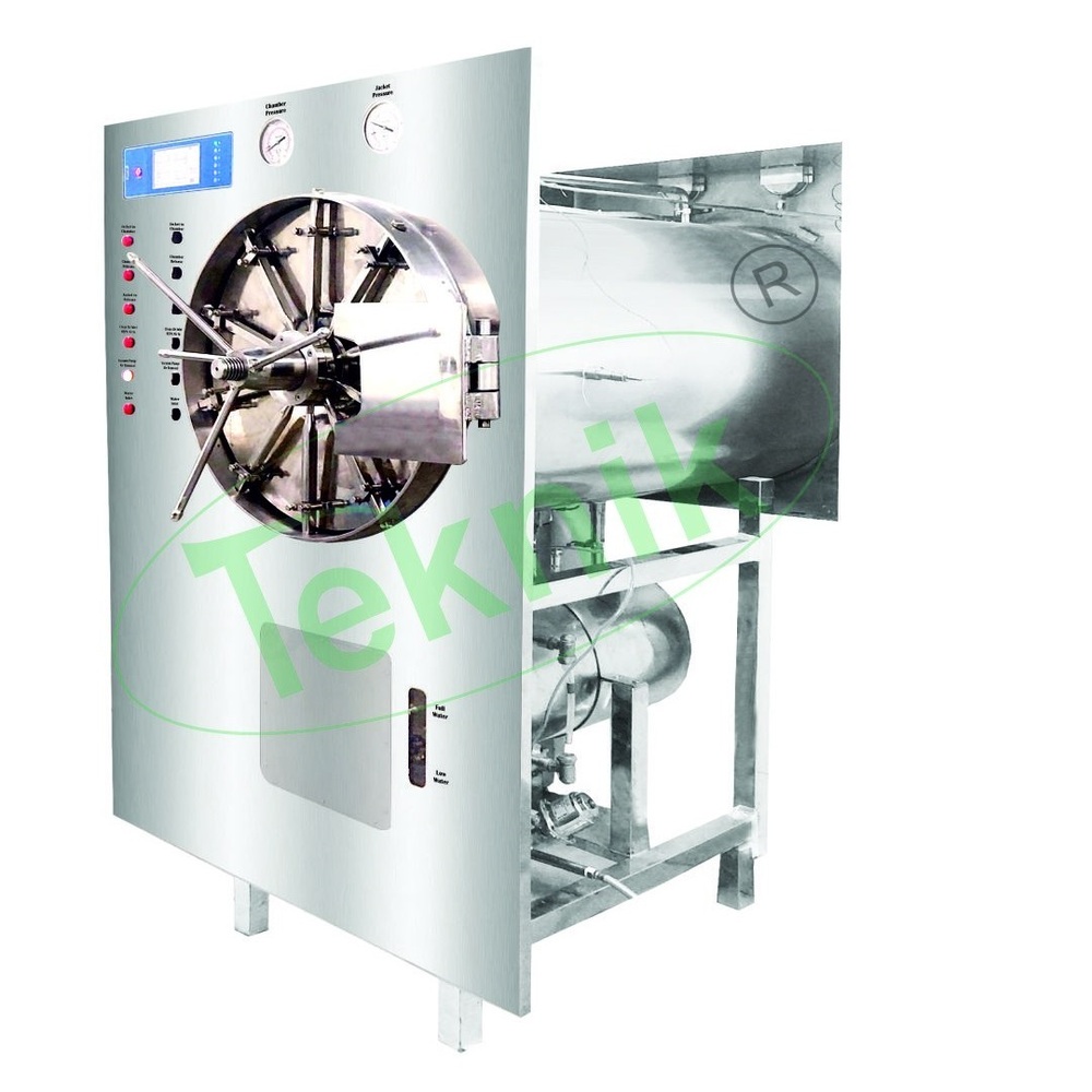 CYLINDRICAL STEAM STERILIZER DOUBLE DOOR