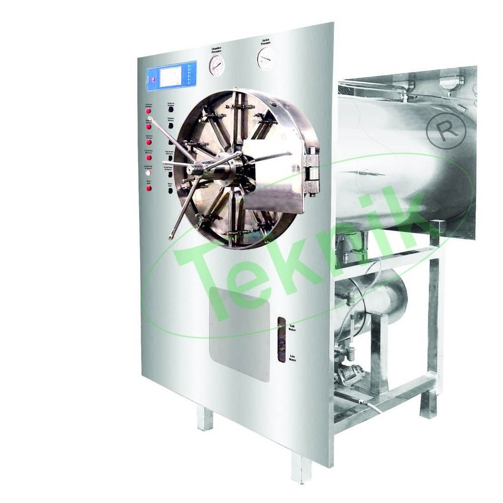 CYLINDRICAL STEAM STERILIZER DOUBLE DOOR