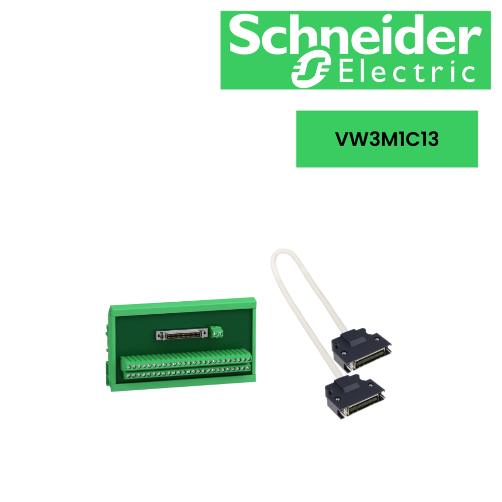 VW3M1C13-LXM28 IO terminal block module with connection cable 0.5m for CN1 I/O interface